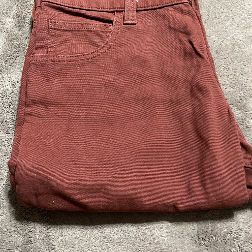 Carhartt Brick Red Relaxed Fit Pants